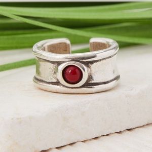 UNOde50 | FREEMOTION Murano Crystal Open Ring -NWT